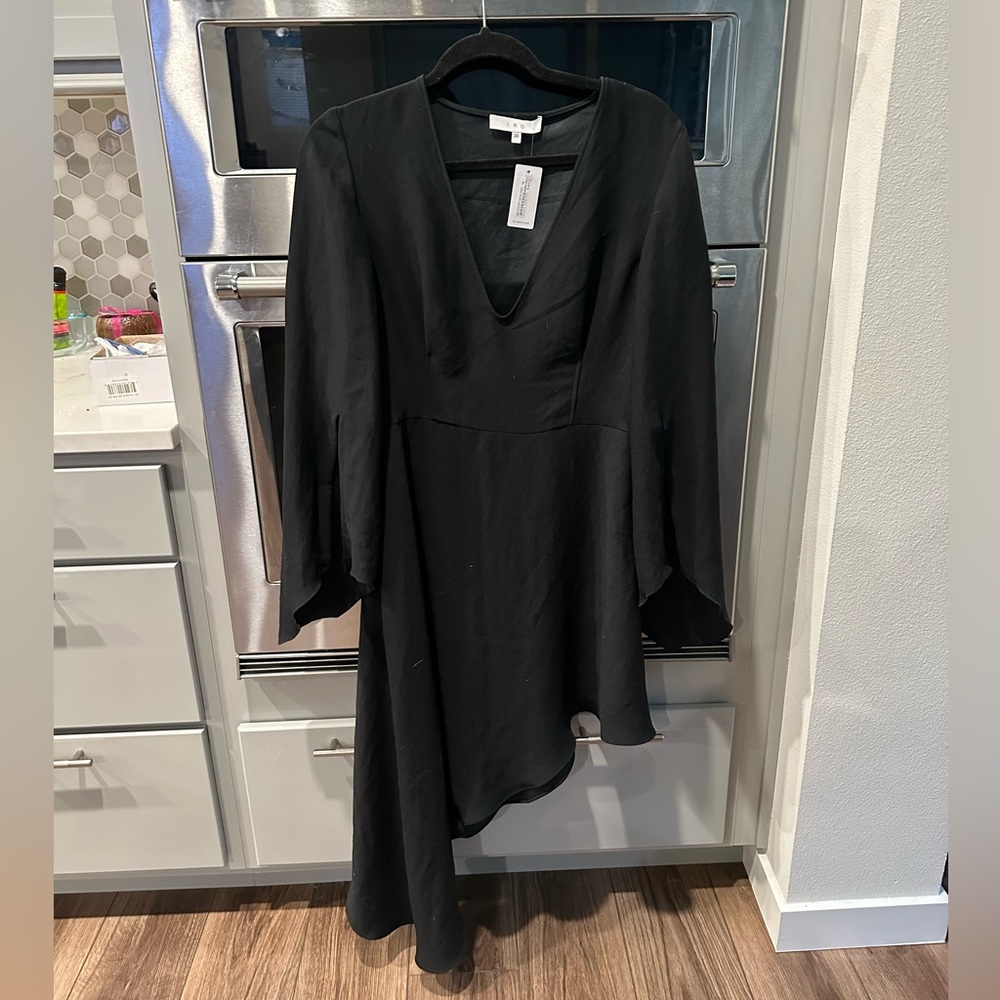 IRO dress bought in Paris, bell sleeves, black and new with tags